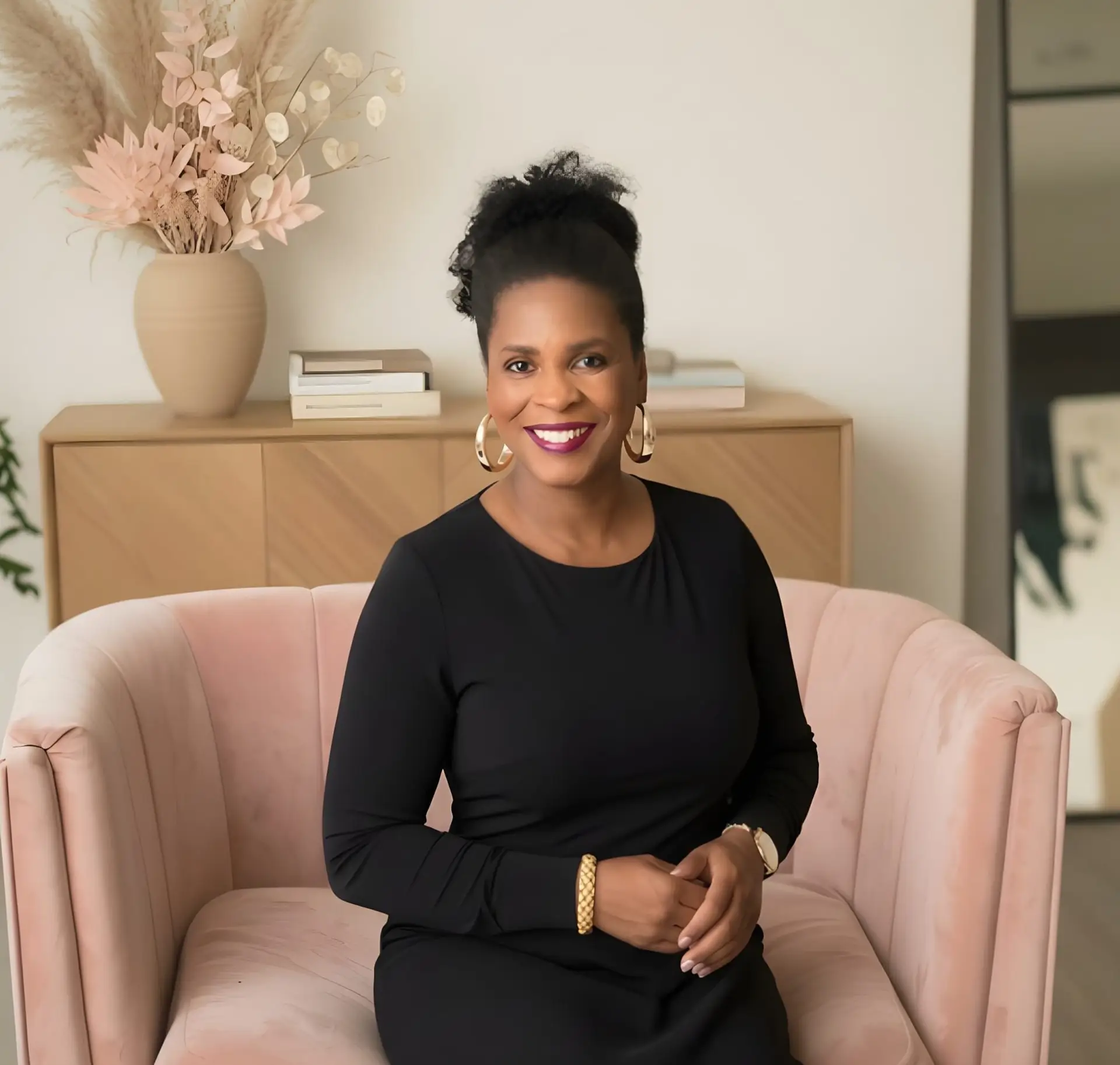 Leonie noble dawkins promoting detangling formula tangle tamer experience