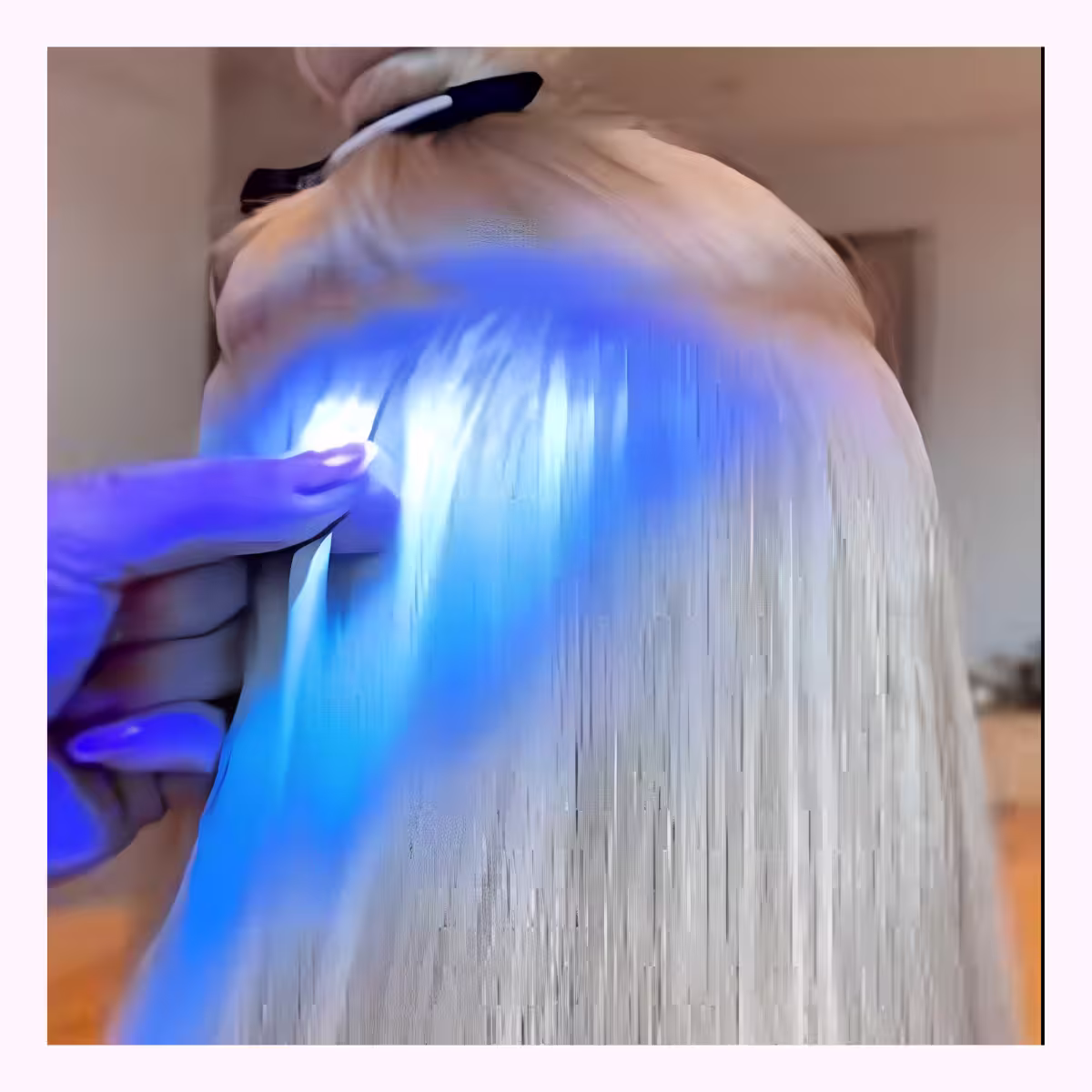 Uv light hair extensions mane glow